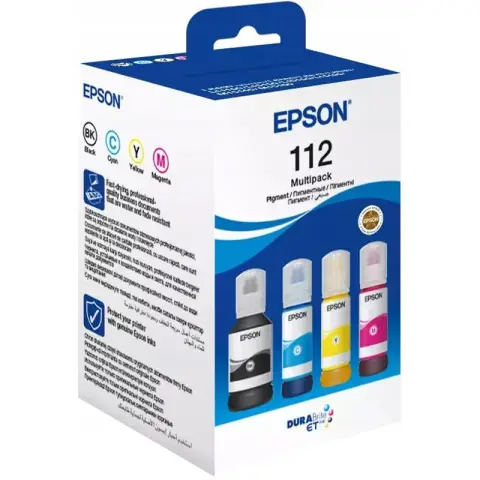 Zestaw Tuszy Epson 112 EcoTank | 4 x 65 ml | CMYK